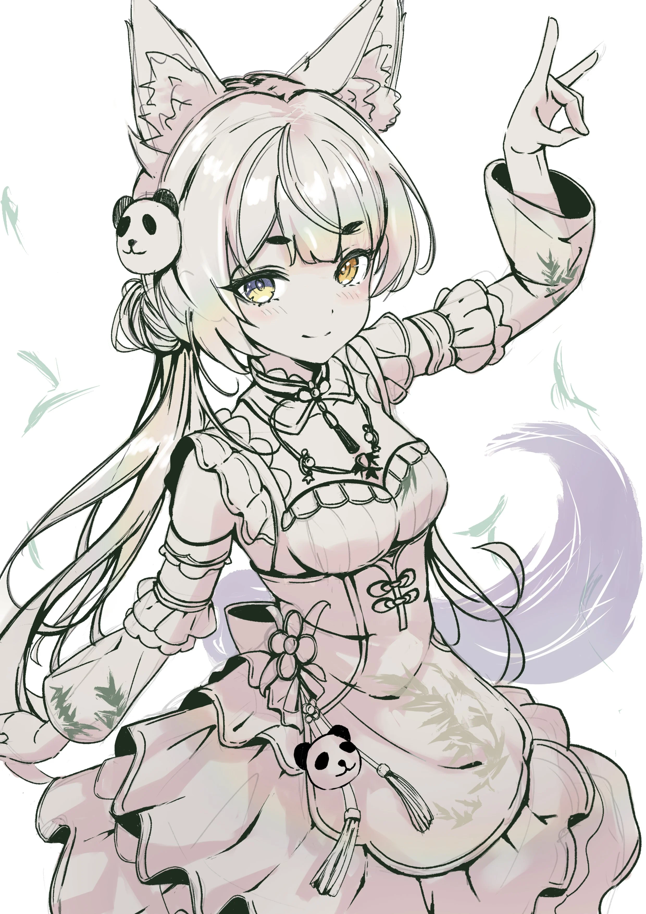 BPSR fan art sketch of Shiratama by Hoju.
