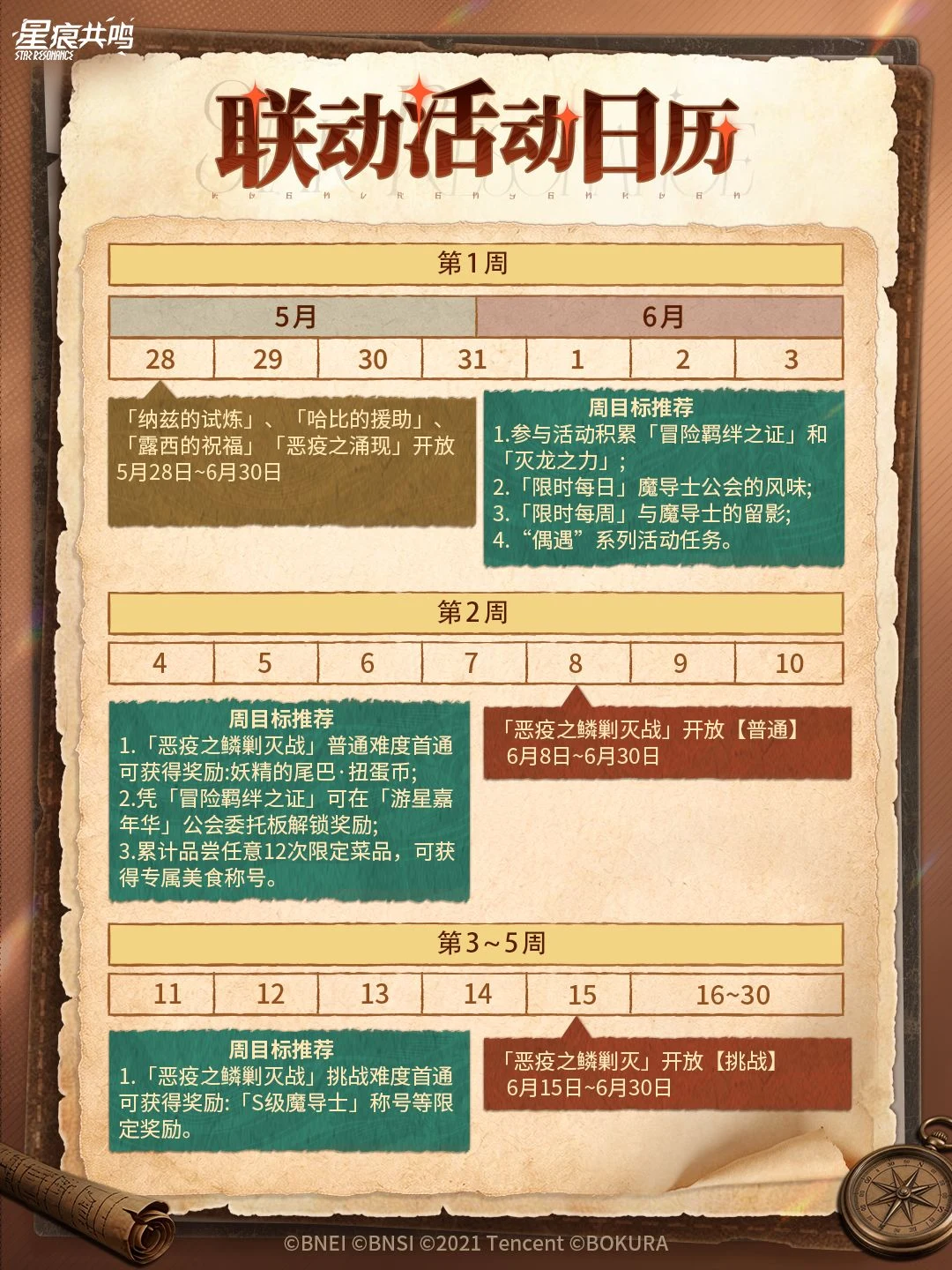 Fairy Tail collaboration activity calendar