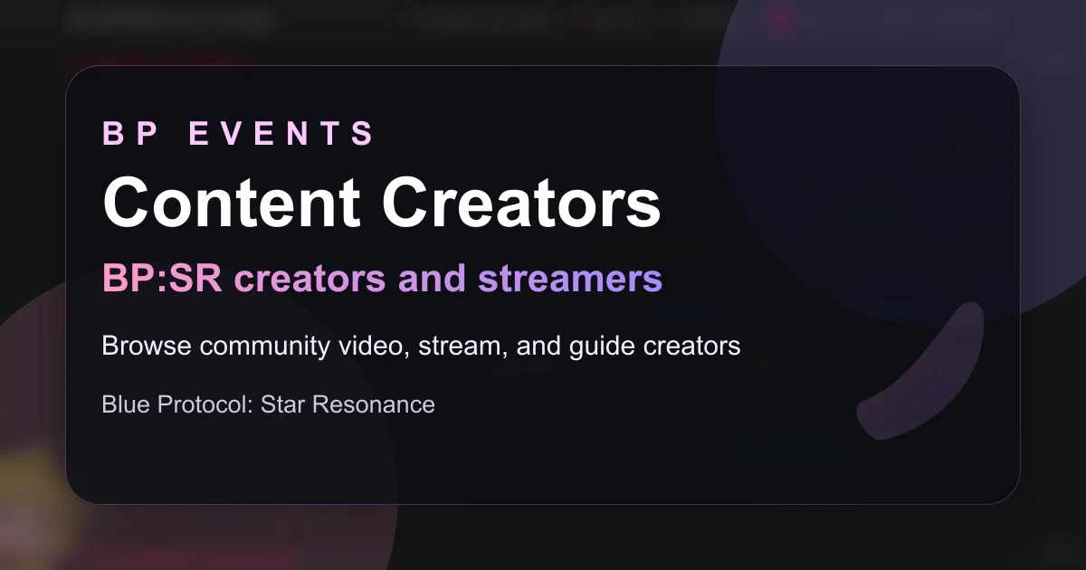 Community Content Creators